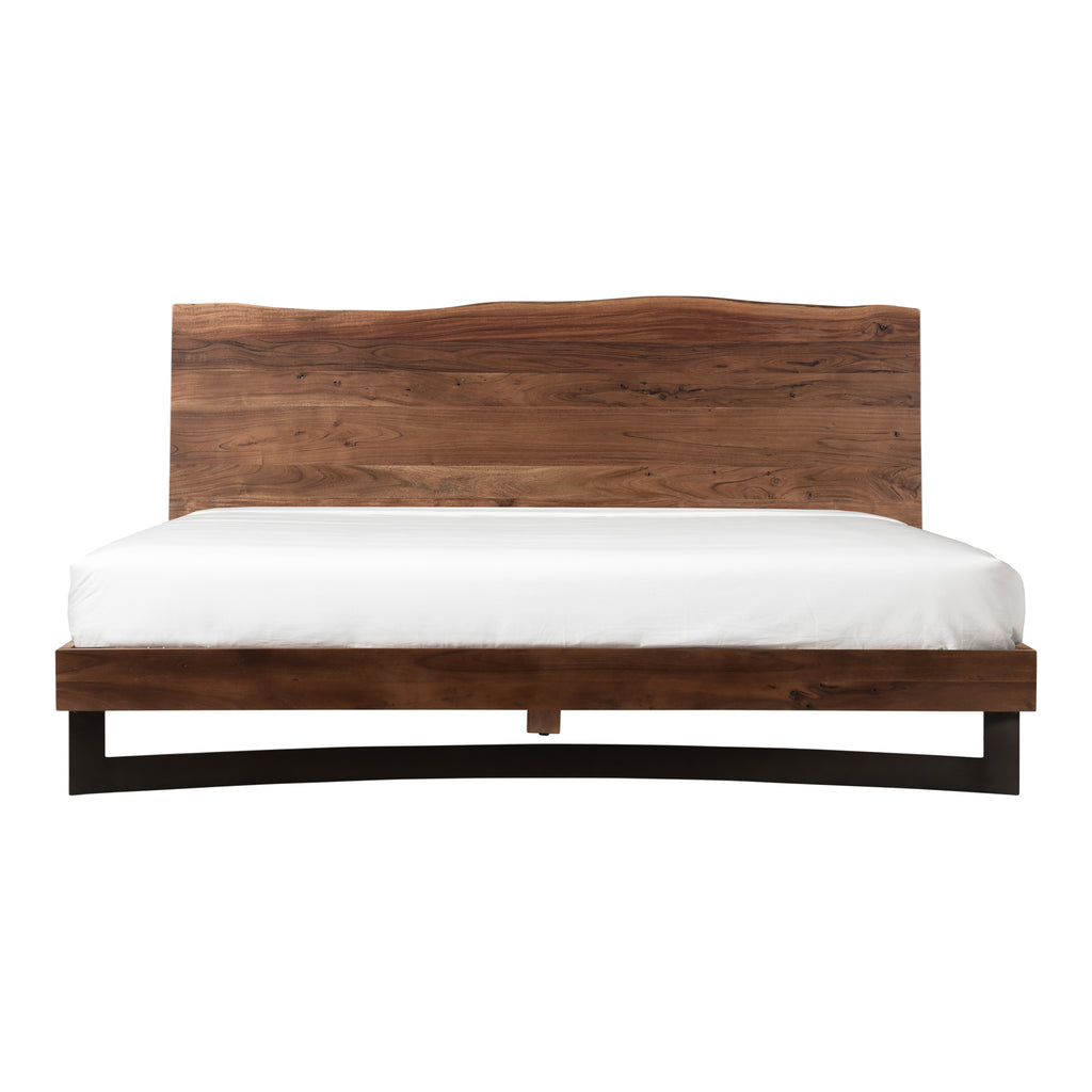 Bent King Size Bed Brown