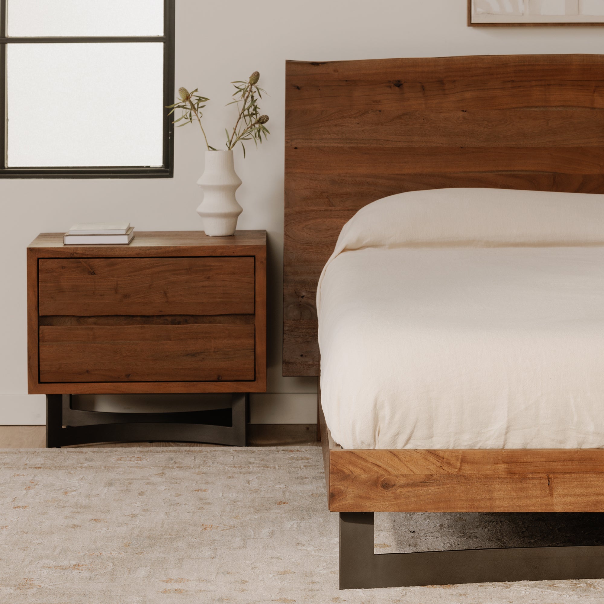 Bent Nightstand Brown