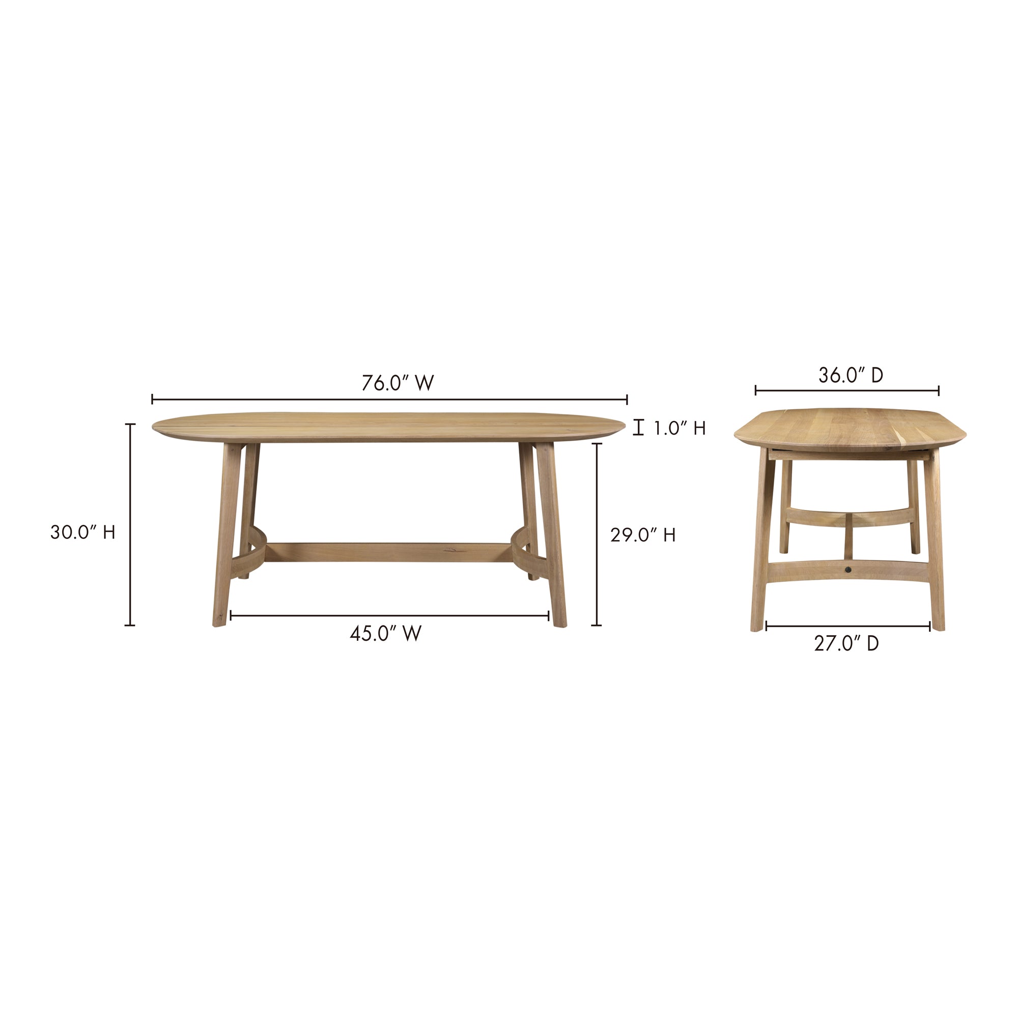 Trie Small Dining Table Natural