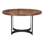 Bent Round Dining Table 54In Brown