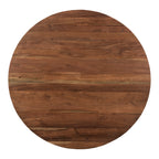 Bent Round Dining Table 54In Brown