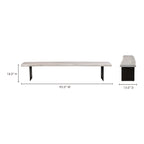 Evans Dining Bench White