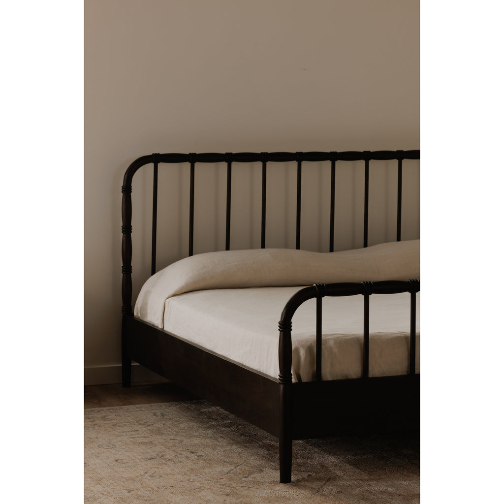 Vivian Queen Bed Dark Brown