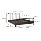 Vivian Queen Bed Dark Brown