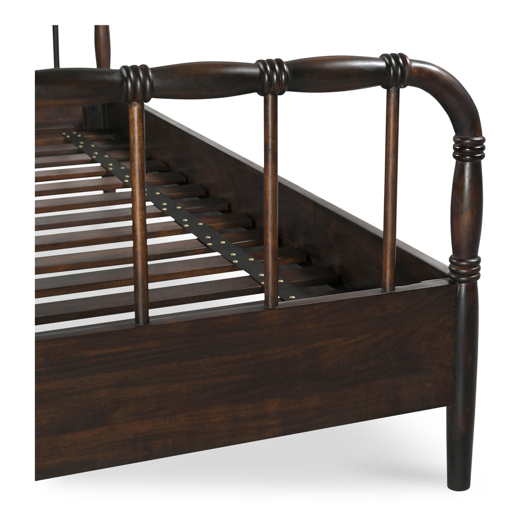 Vivian Queen Bed Dark Brown