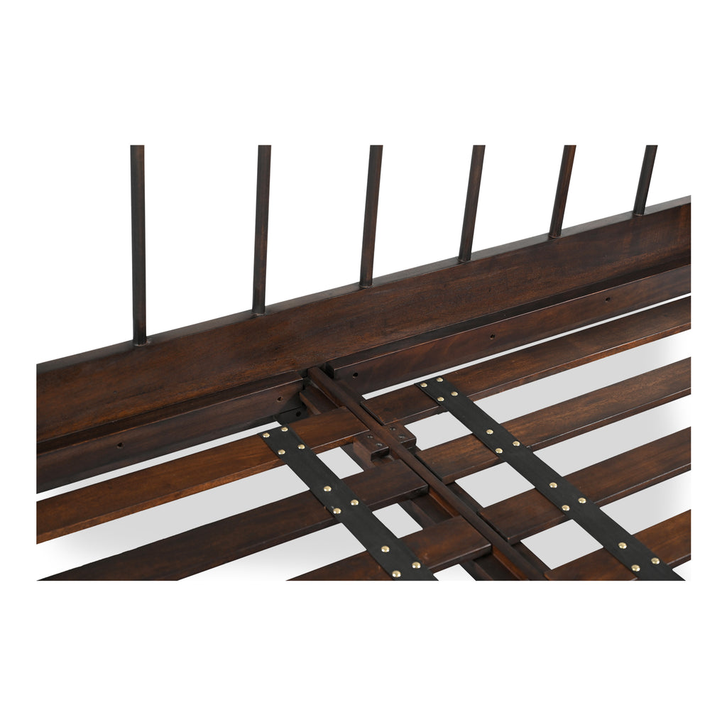 Vivian Queen Bed Dark Brown