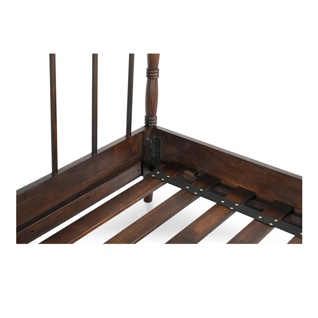 Vivian Queen Bed Dark Brown