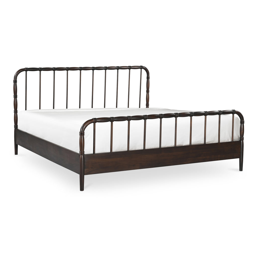 Vivian Queen Bed Dark Brown