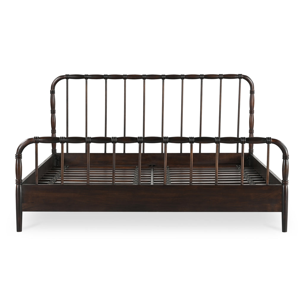 Vivian Queen Bed Dark Brown