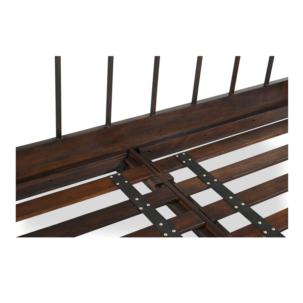 Vivian King Bed Dark Brownn