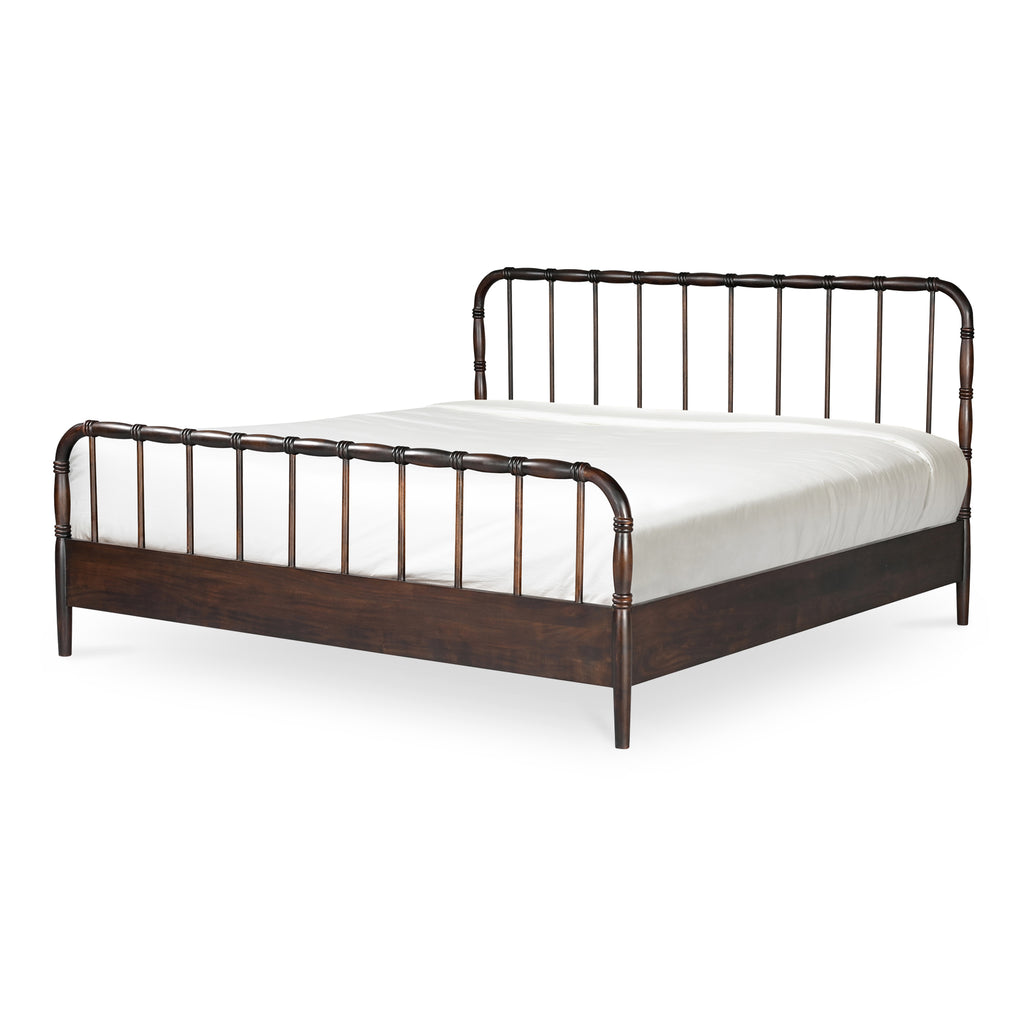 Vivian King Bed Dark Brownn
