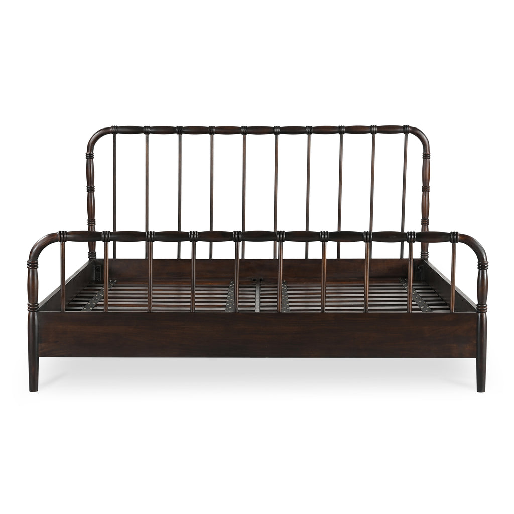 Vivian King Bed Dark Brownn