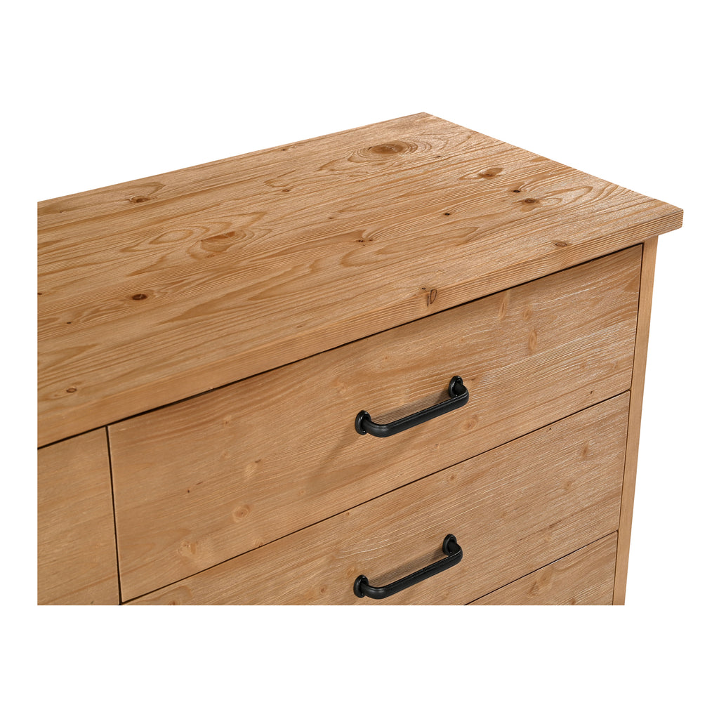 Tade 6 Drawer Dresser Honey Pine