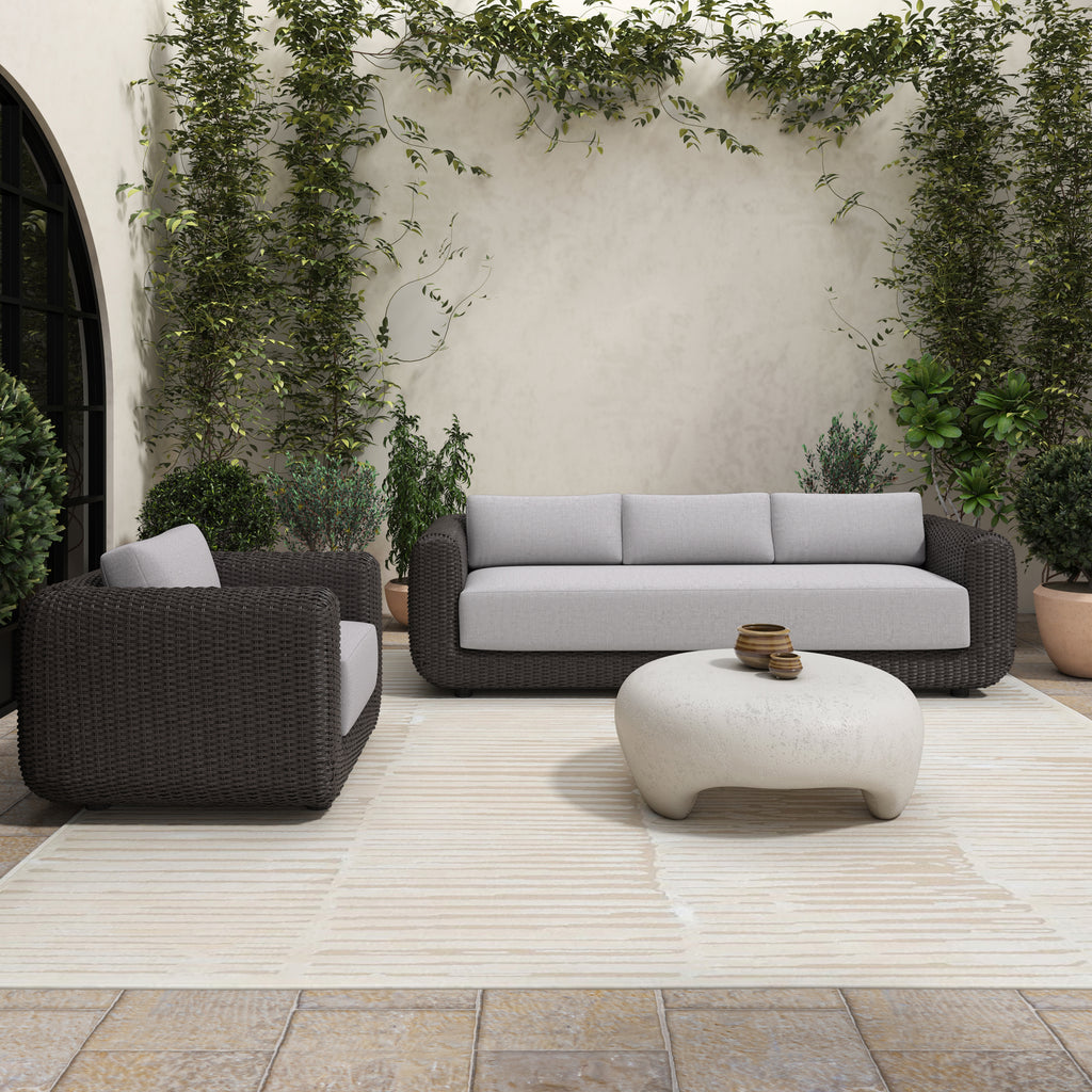 Ines Outdoor Coffee Table White