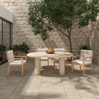 Warby Outdoor Dining Table Beige
