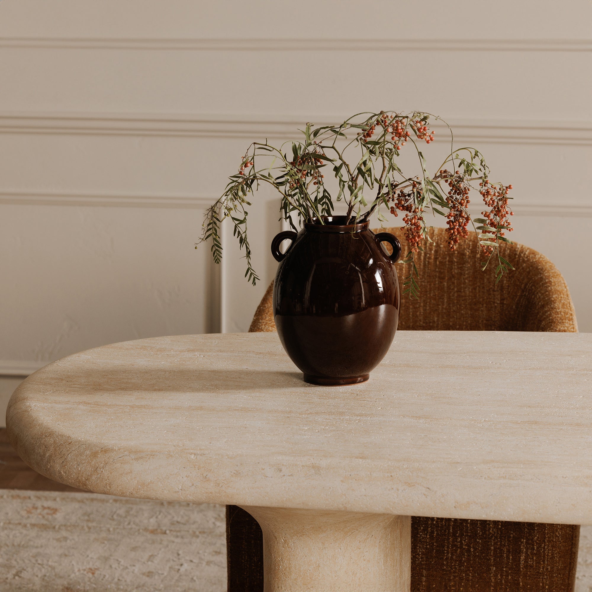 Warby Outdoor Dining Table Beige