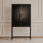 Mako Bar Cabinet Black