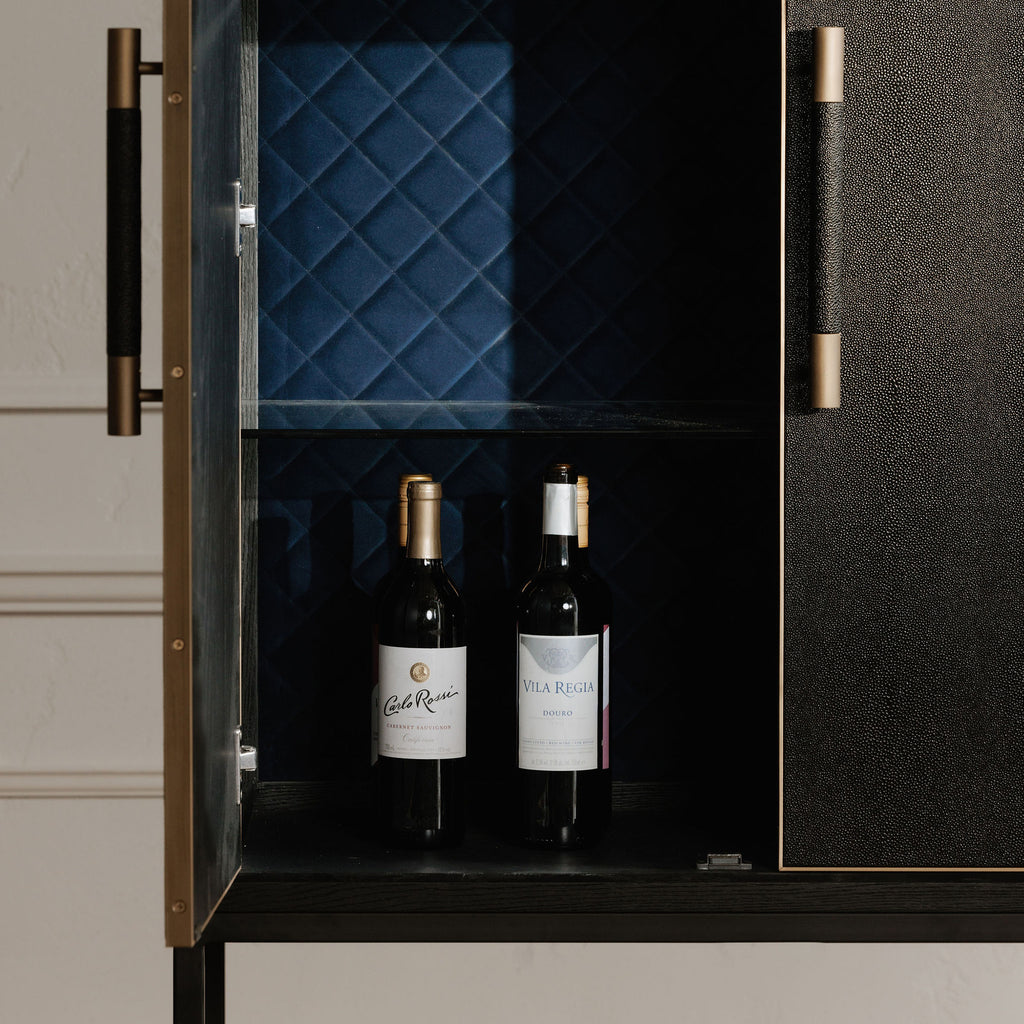 Mako Bar Cabinet Black