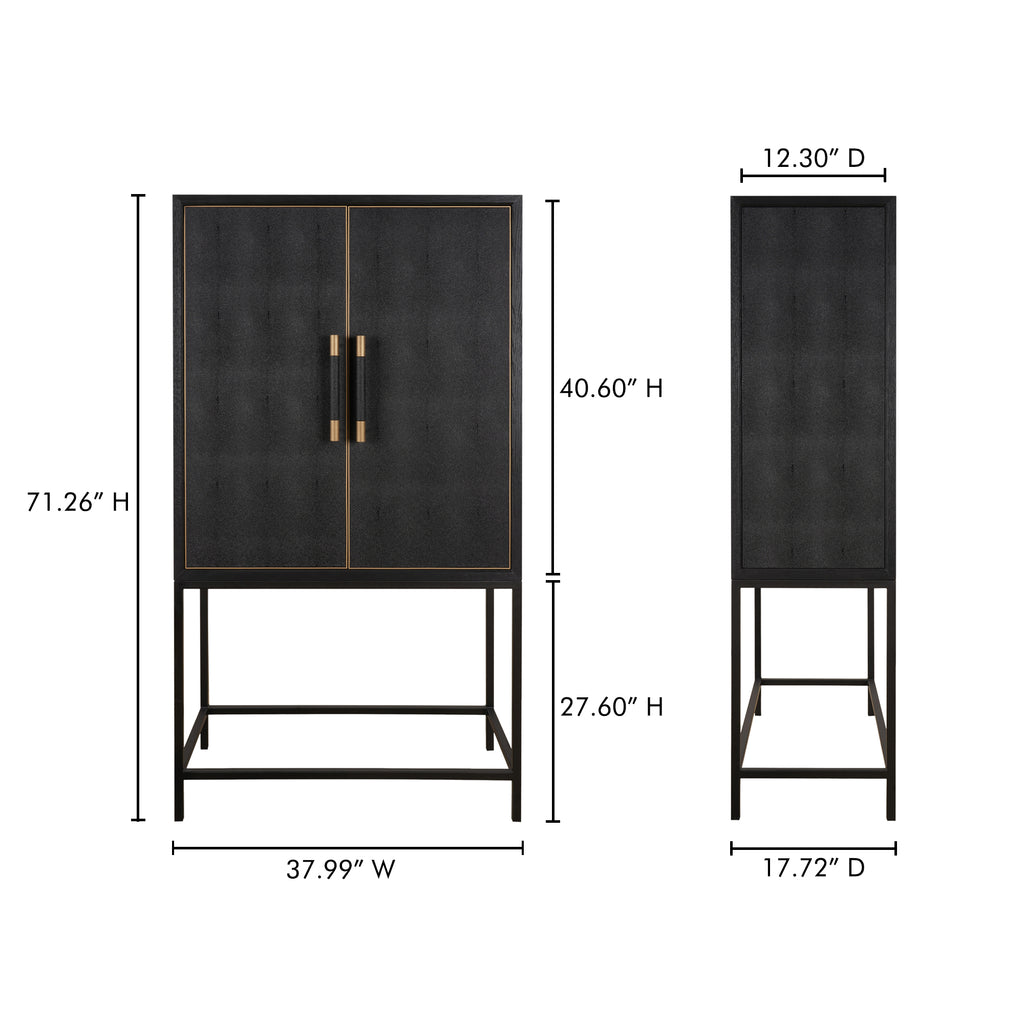 Mako Bar Cabinet Black