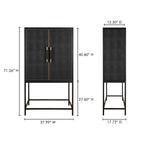 Mako Bar Cabinet Black
