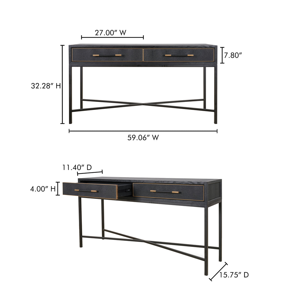 Mako Console Table Black