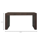 Evander Console Table Rustic Brown