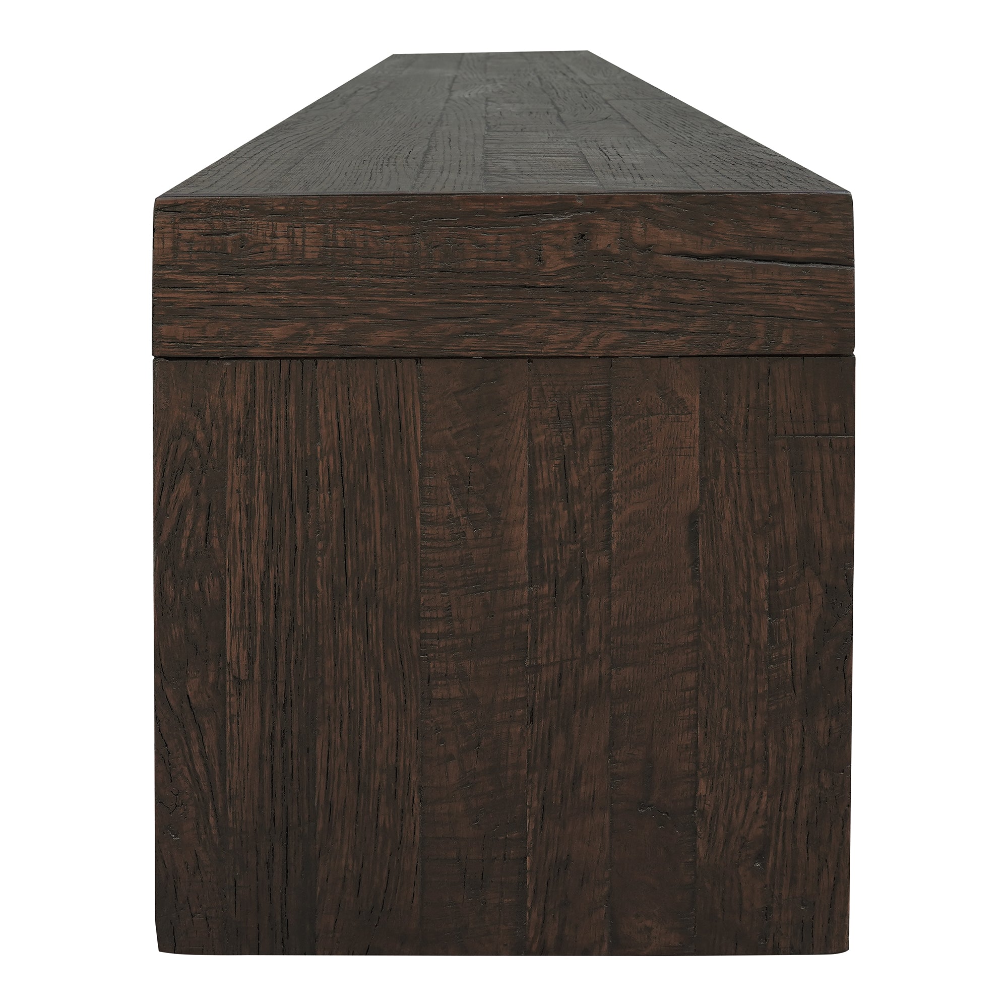 Evander Dining Bench Rustic Brown