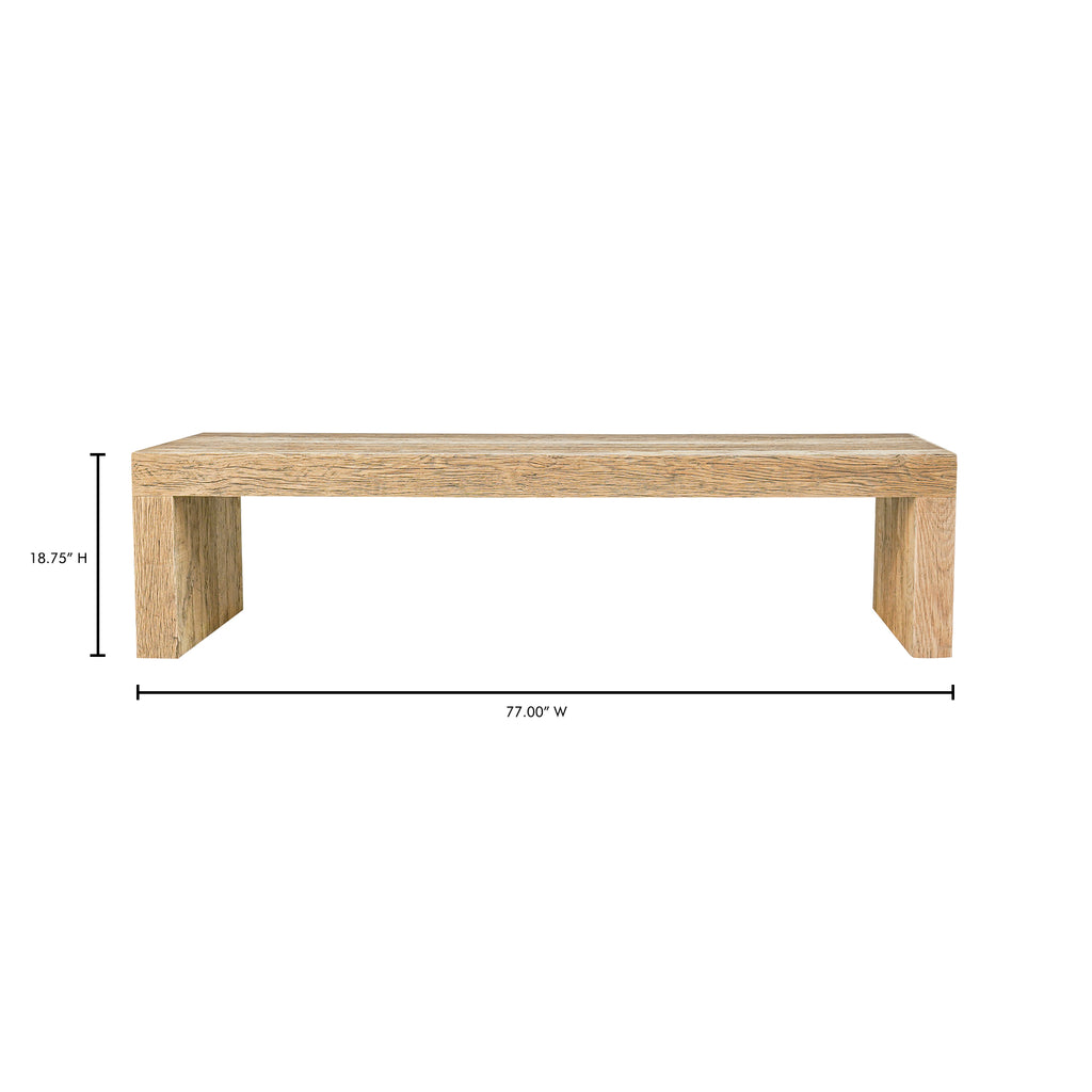 Evander Dining Bench Natural