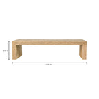 Evander Dining Bench Natural