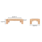 Evander Coffee Table Rectangle Aged Oak