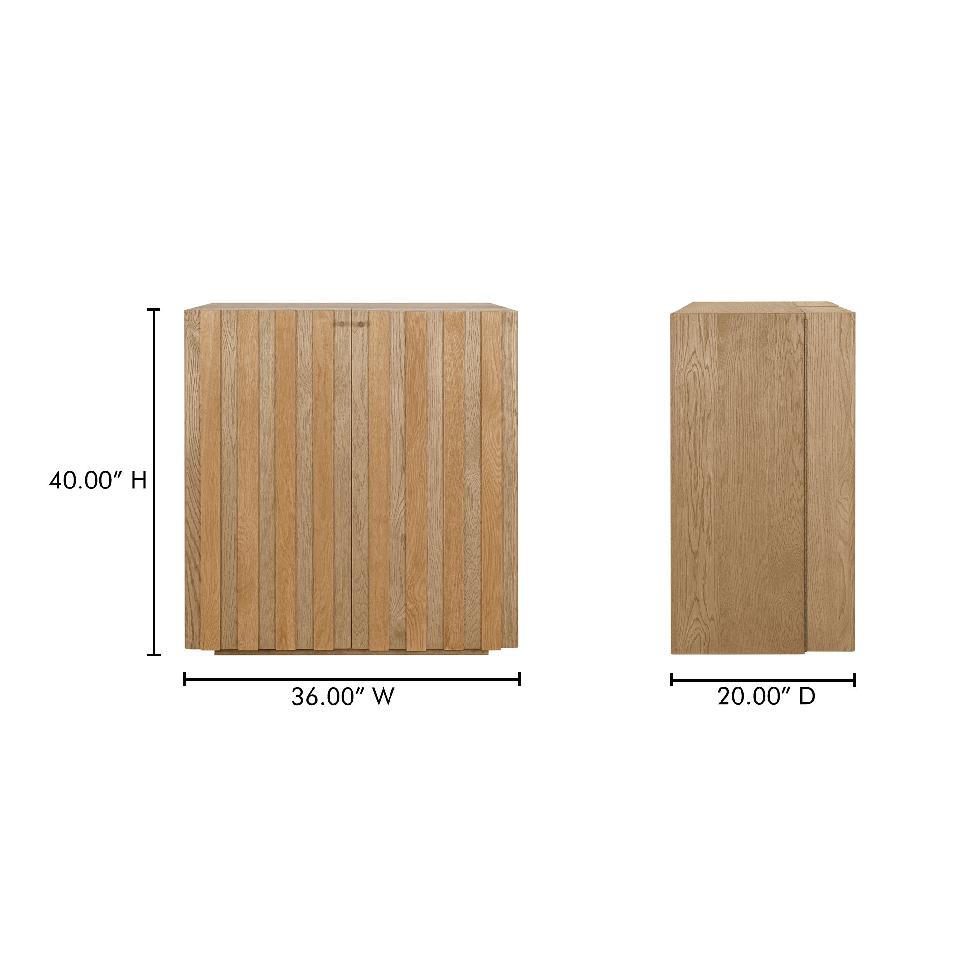 Vermentino Bar Cabinet Oak