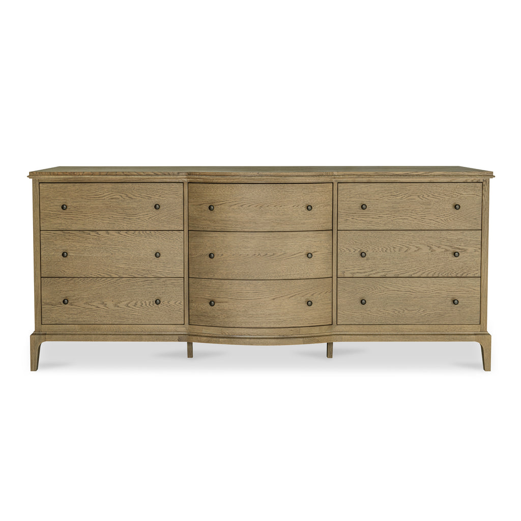 Sadie 9 Drawer Dresser Brown