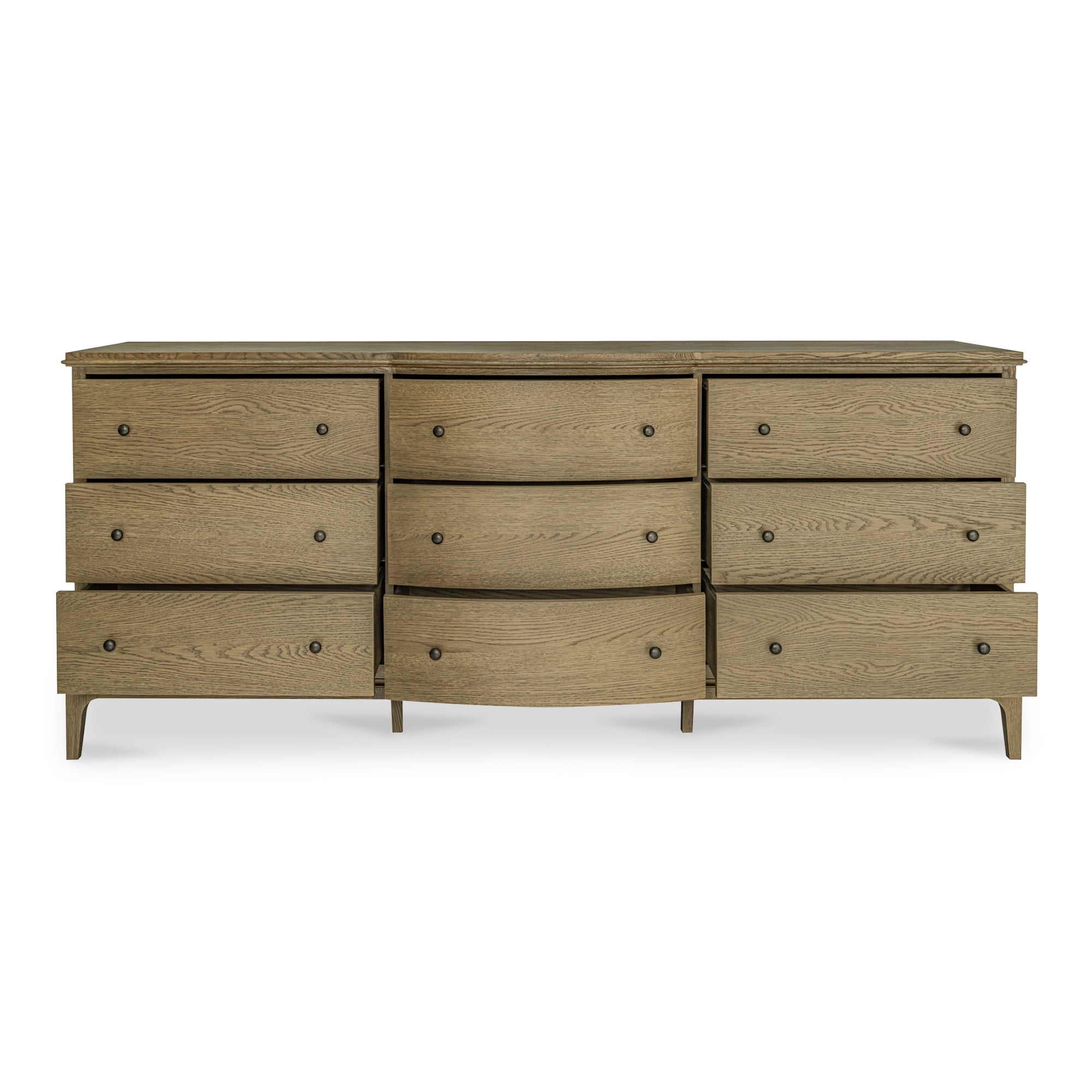 Sadie 9 Drawer Dresser Brown