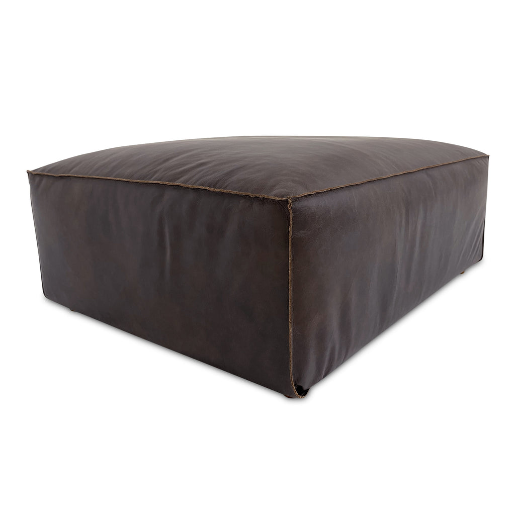 Form Ottoman Espresso Brown Leather