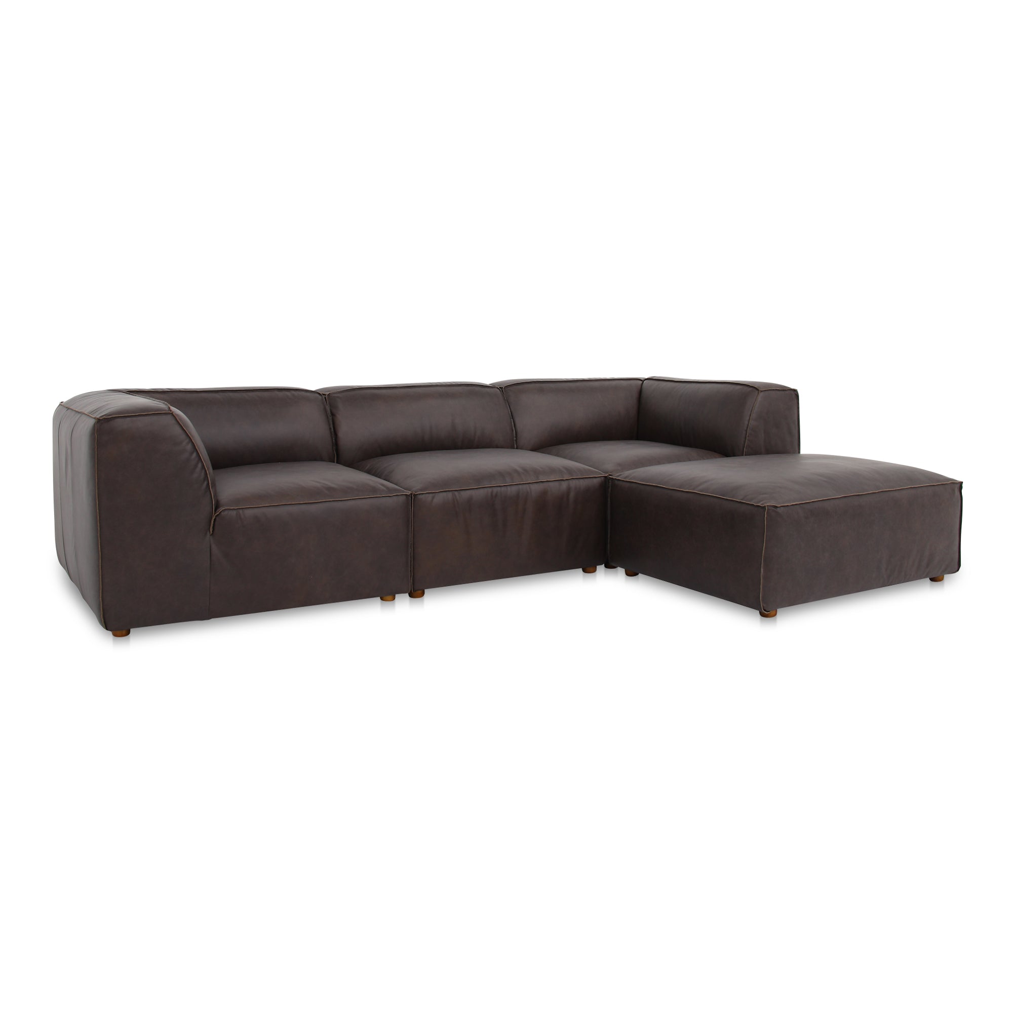 Form Lounge Modular Sectional Espresso Brown