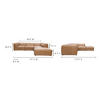 Form Dream Modular Sectional Sonoran Tan Leather