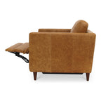 Bridgers Power Recliner Chair Tan Leather