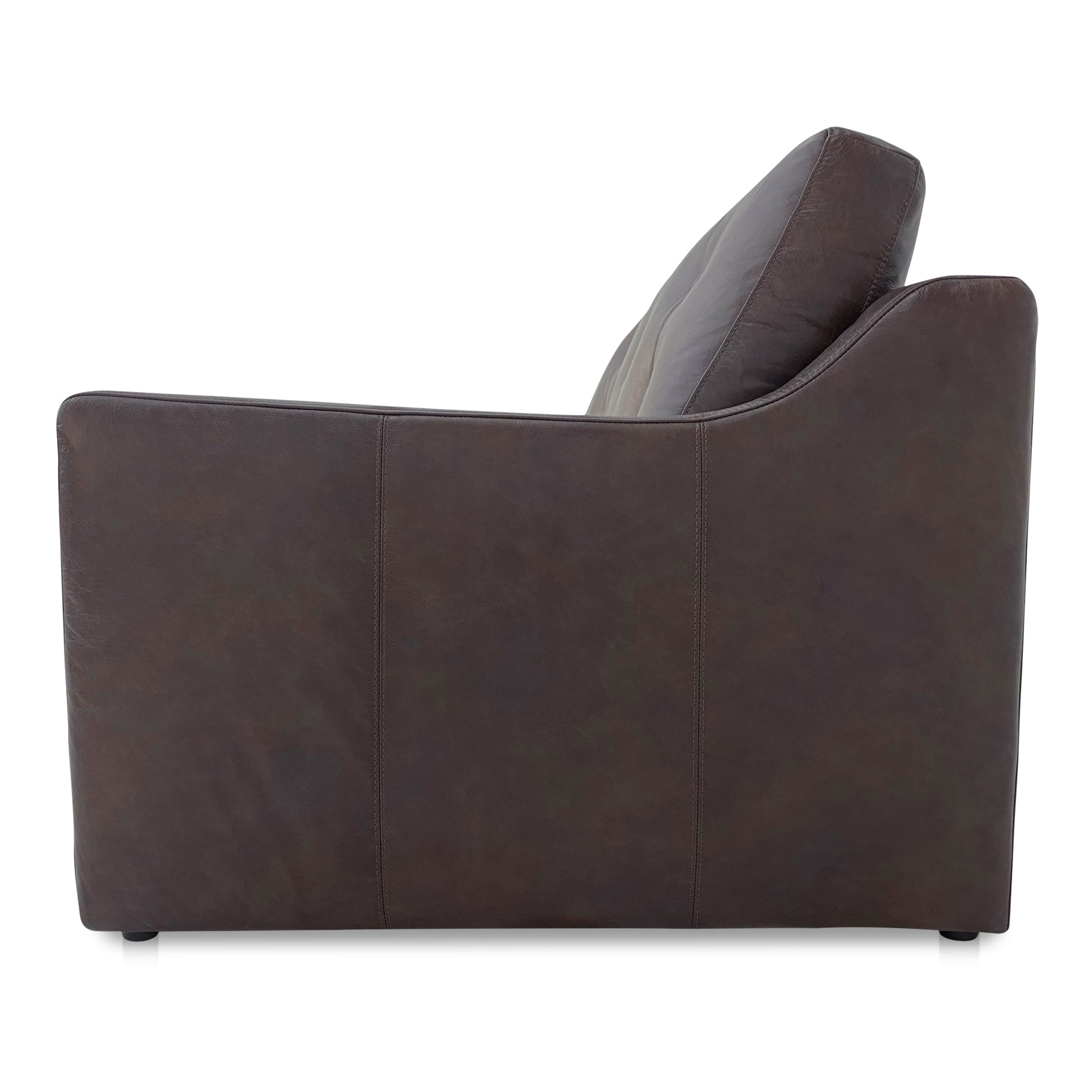 Thurlow Right Arm Facing Sofa Espresso Brown Leather