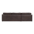 Thurlow Corner Modular Sectional Espresso Brown Leather
