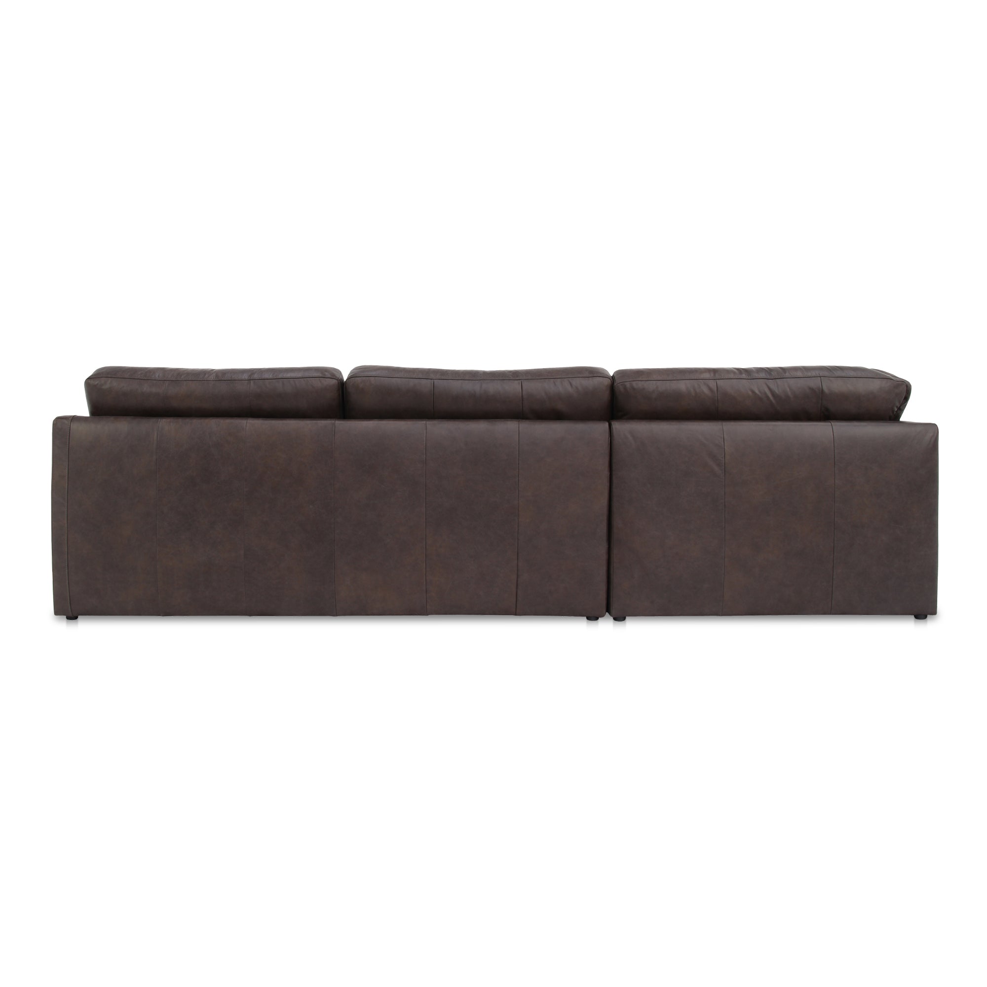 Thurlow Corner Modular Sectional Espresso Brown Leather