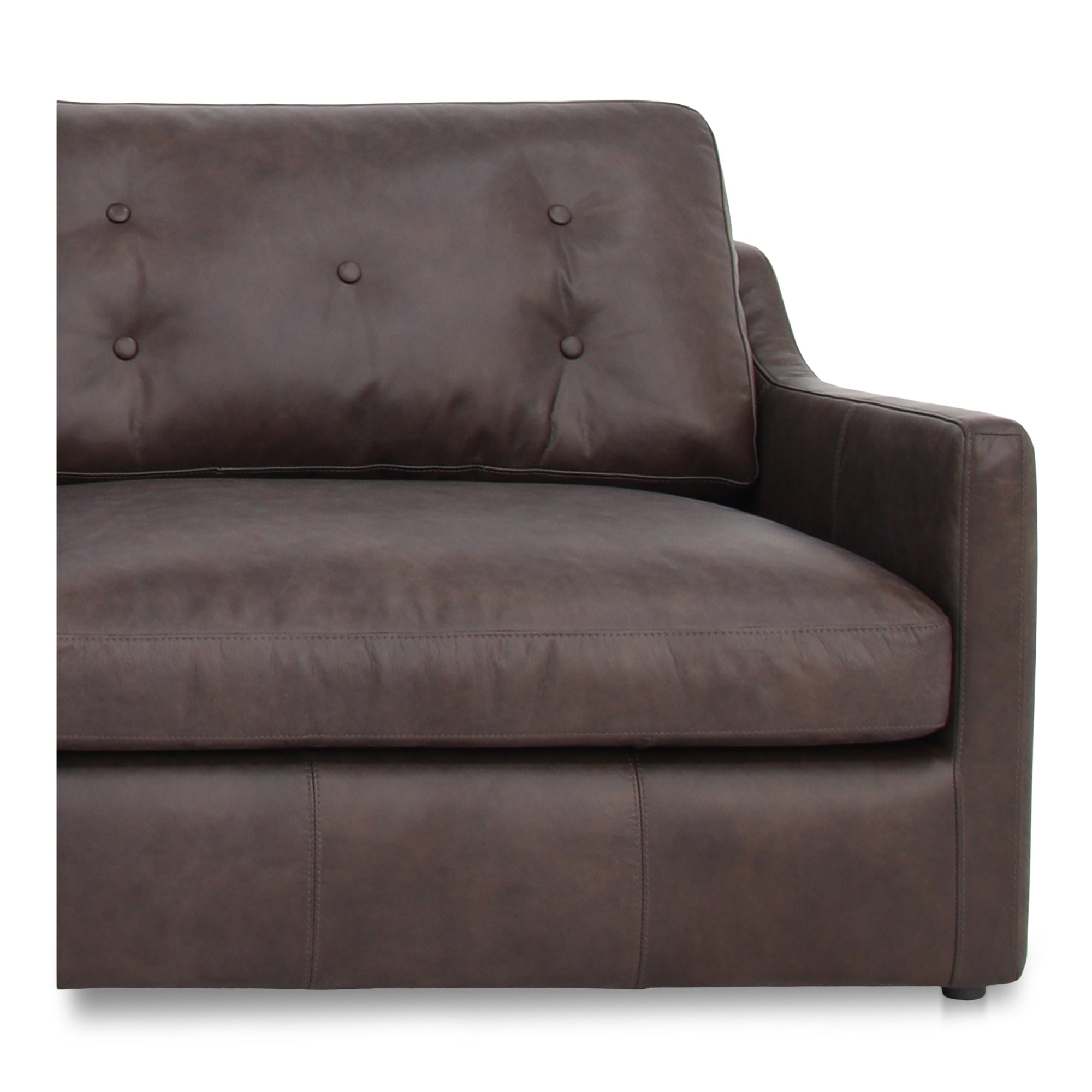 Thurlow Corner Modular Sectional Espresso Brown Leather