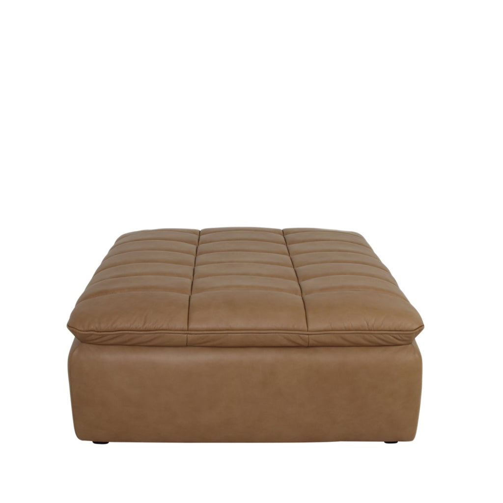 Lino Ottoman Tan Leather