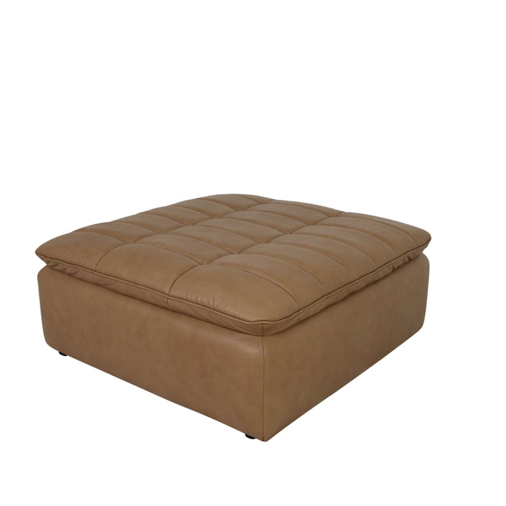 Lino Ottoman Tan Leather