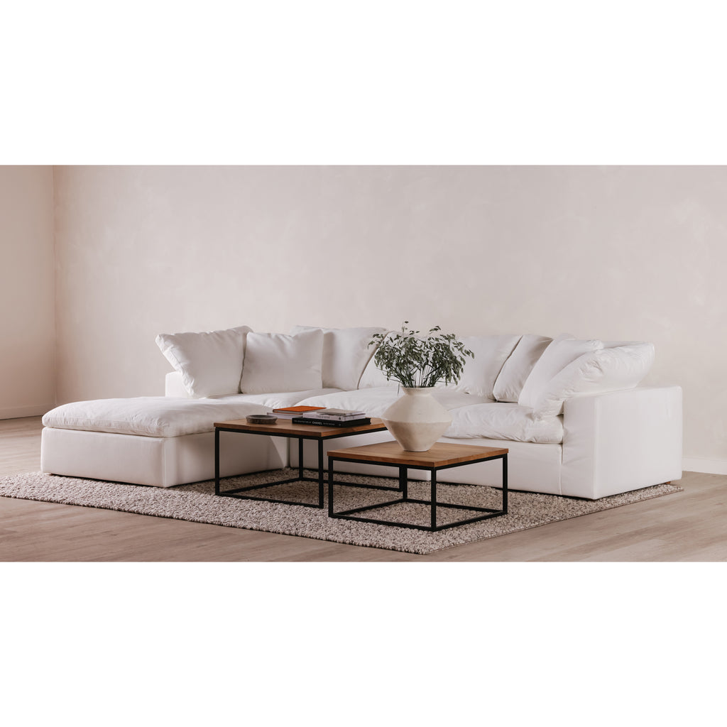 Clay Lounge Modular Sectional Cream White