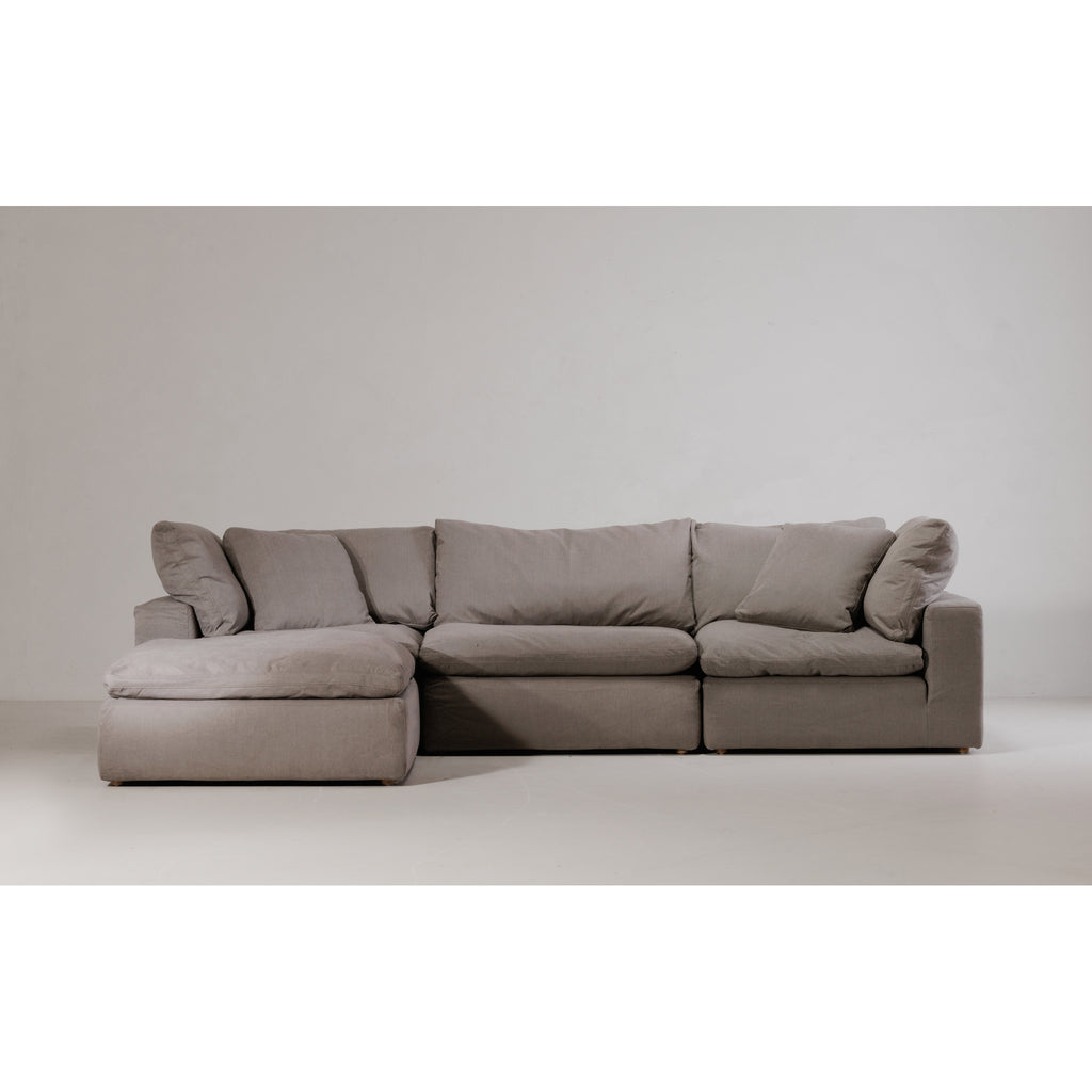 Clay Lounge Modular Sectional Light Grey