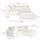 Clay Nook Modular Sectional Cream White