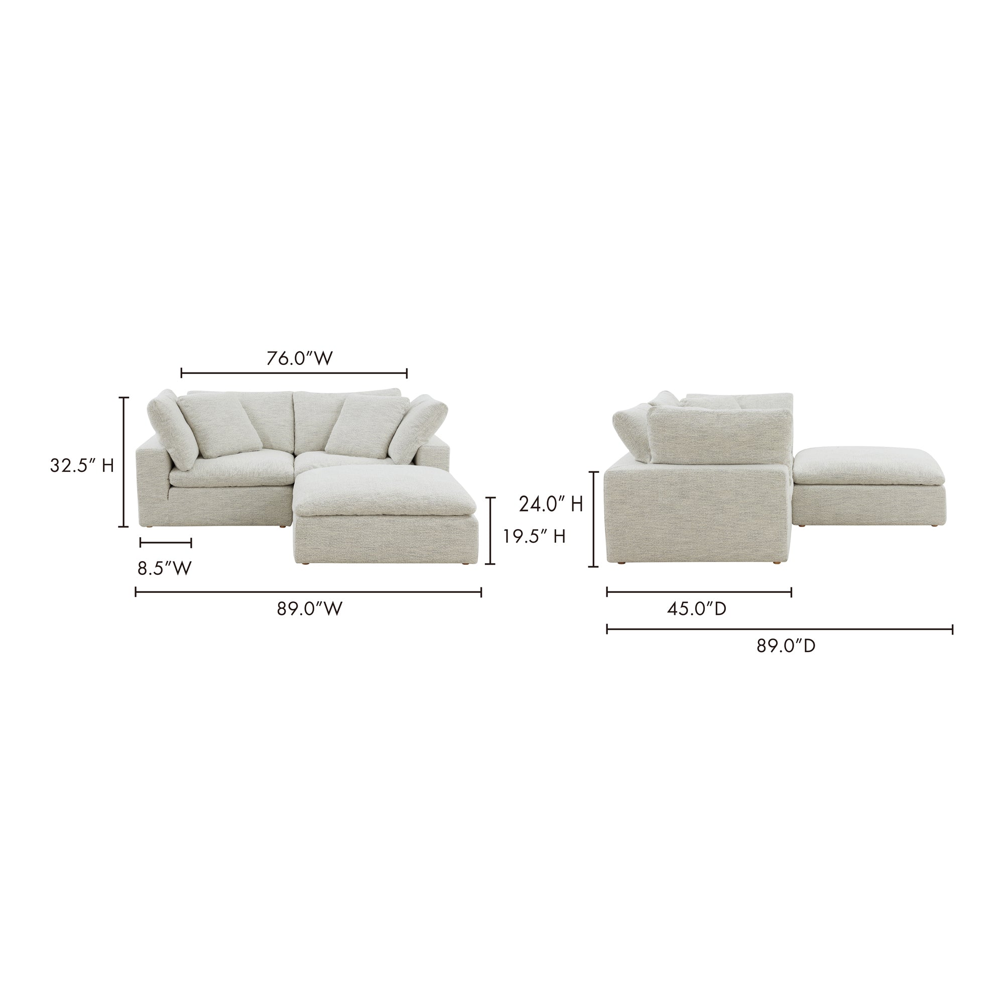 Clay Nook Modular Sectional Coastside Sand