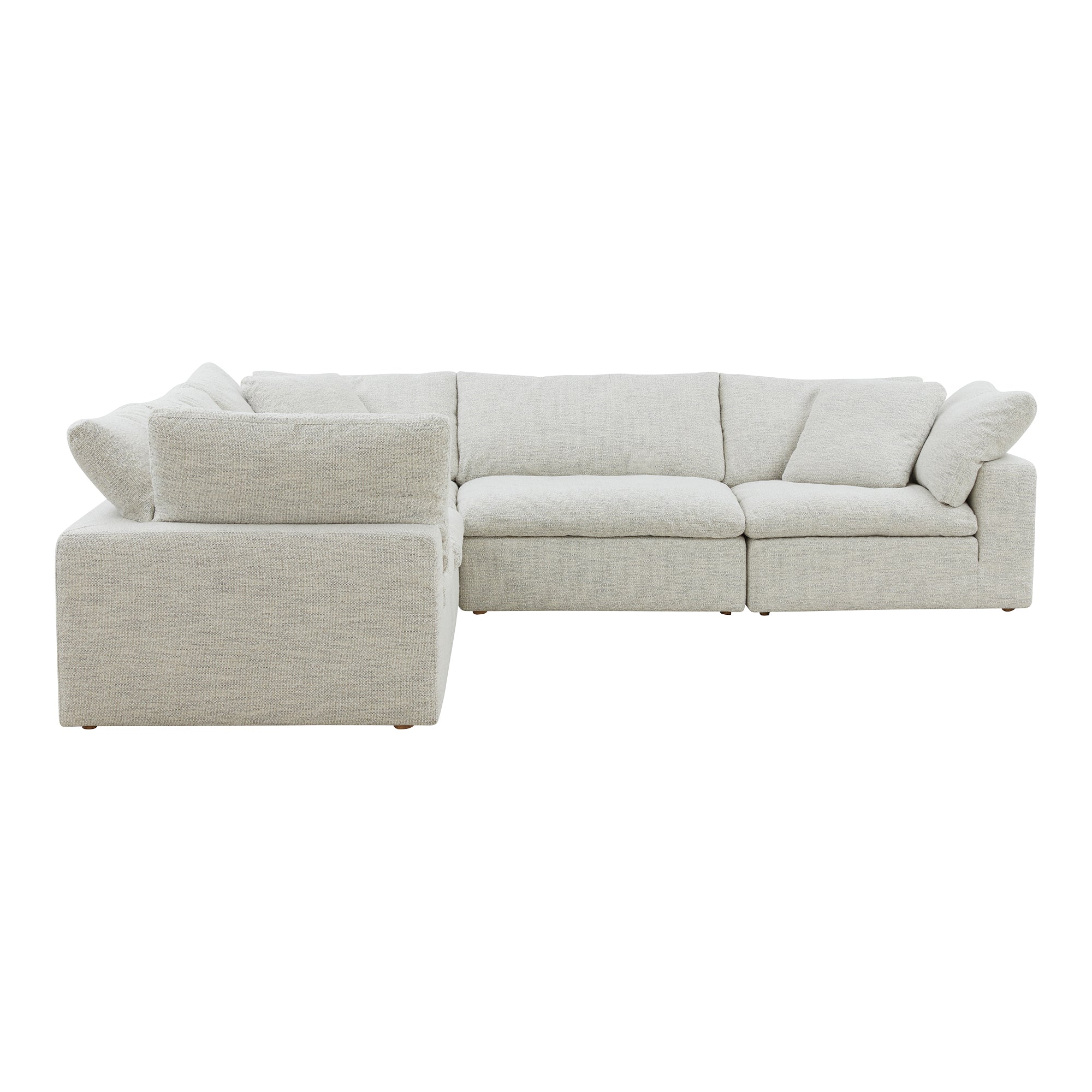 Clay Classic L-Shaped Modular Sectional Coastside Sand