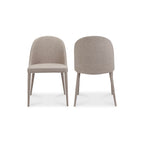 Burton Dining Chair Light Grey - Set Of Two