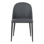 Burton Dining Chair Black Fade Vegan Leather - Set Of Two
